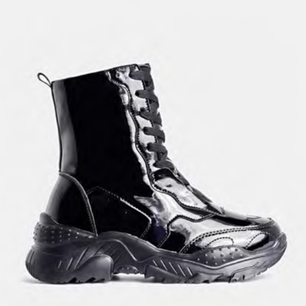 Lemonade patent leather boots size 7.